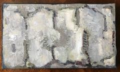 French abstract oil painting soft muted colors