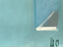 1960 1960er Jahre Französisches geometrisches abstraktes Gemälde in atemberaubenden Farben