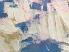 Original Französisch Abstrakt Expressionist Ölgemälde Pinks & Blues