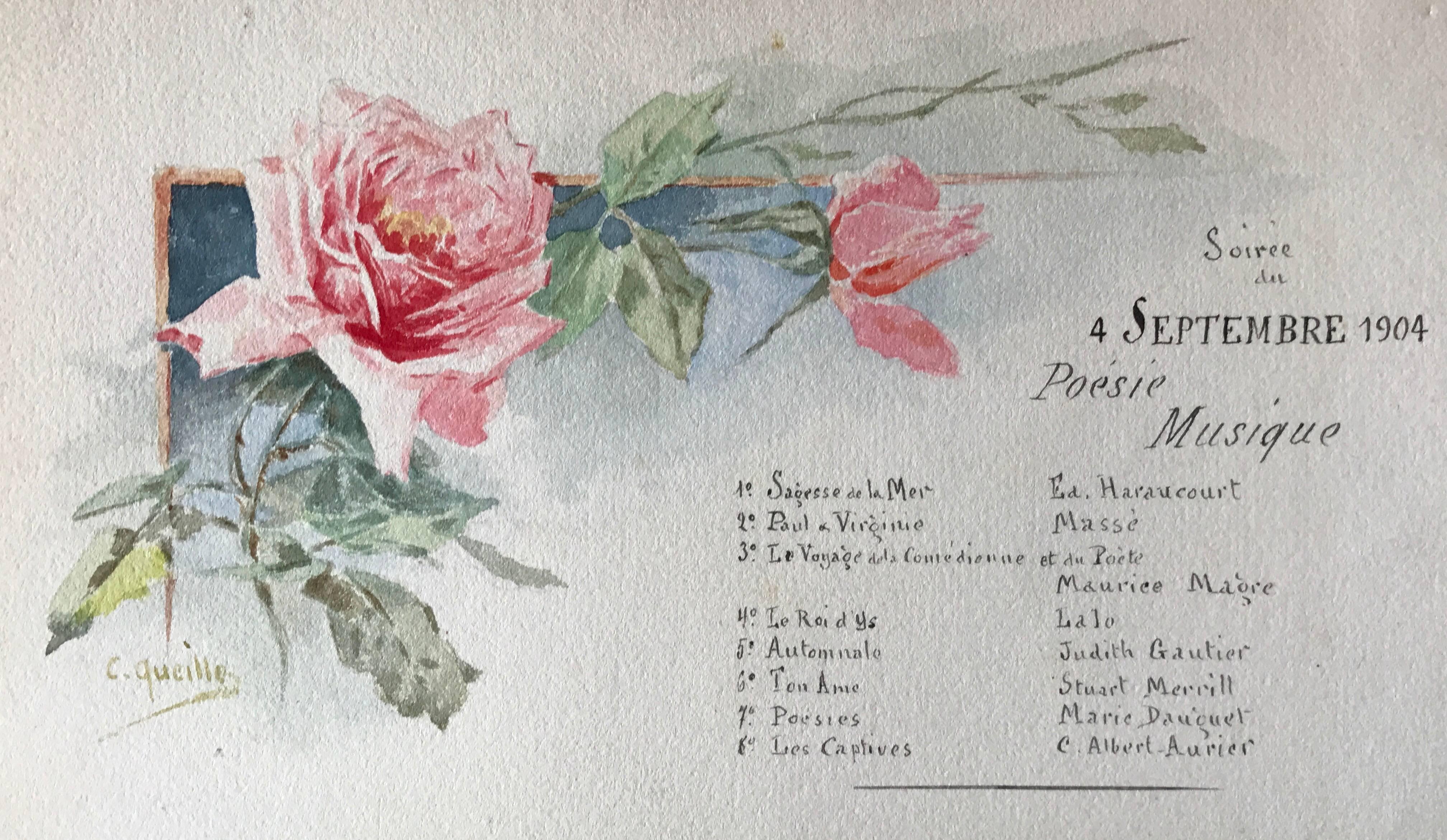 Rare Set of Nine Original French Watercolour Designs & Illustrations 5