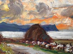 Original Irish Impressionist Oil Painting Atlantic Coast Donegal