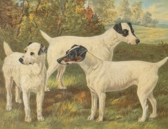 Fox Terriers 19th Century Chromolithograph from Cassell's Illustrated Book