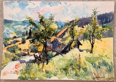 Chemin menant à la ferme d'été de Bellefosse, dans la campagne française