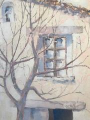 1960's French Oil Painting Provencal Farm House Signed Oil Painting