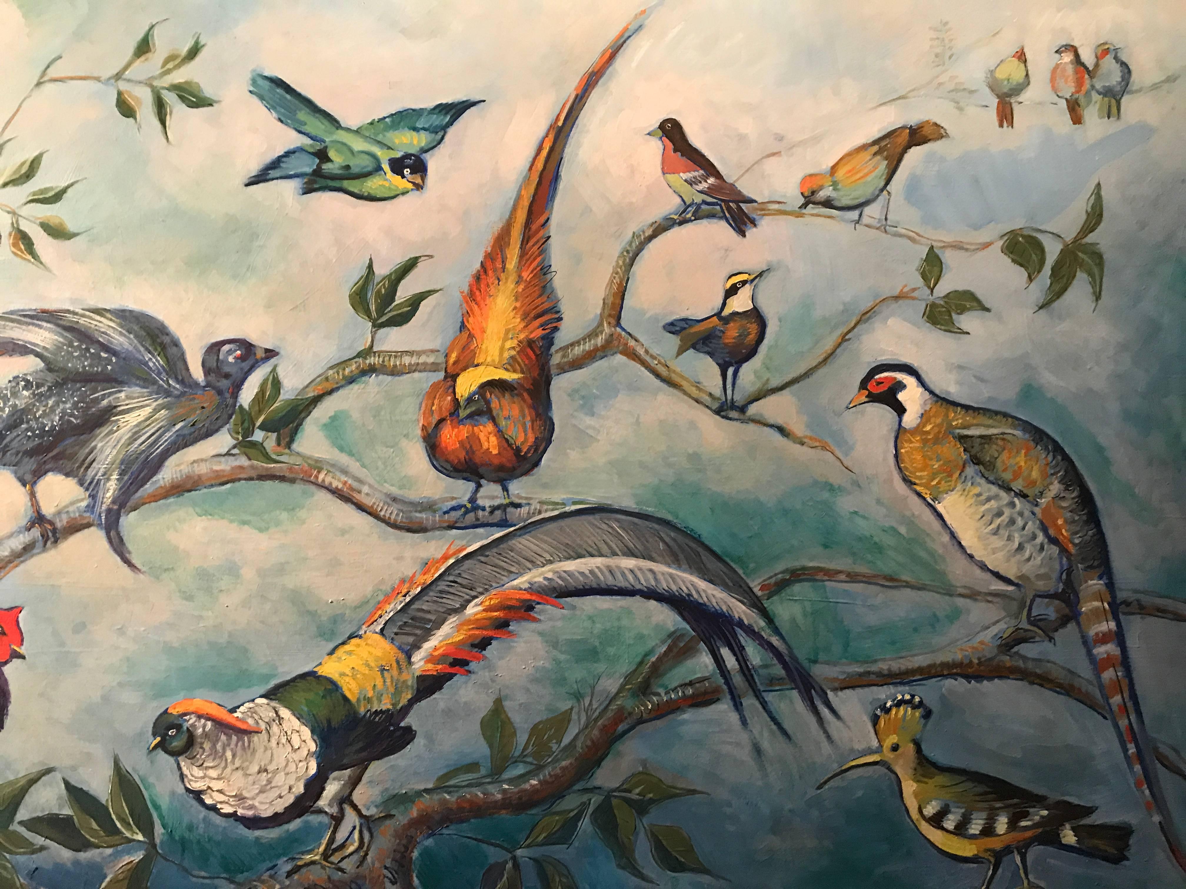 exotic bird paintings