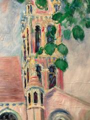 French Post-Impressionist Oil Painting, Fauvist Style, Signed, 1986