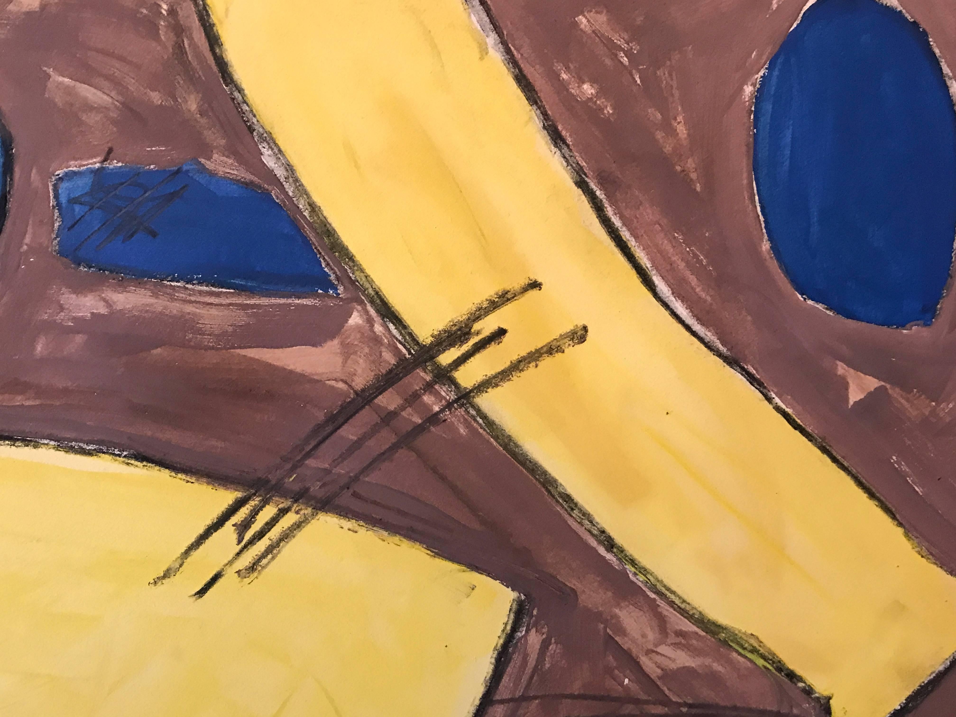 Pittura astratta Modern British degli anni '60 - Painting di Unknown