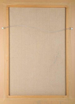 1950's Glamour Girl Oil Painting on Canvas