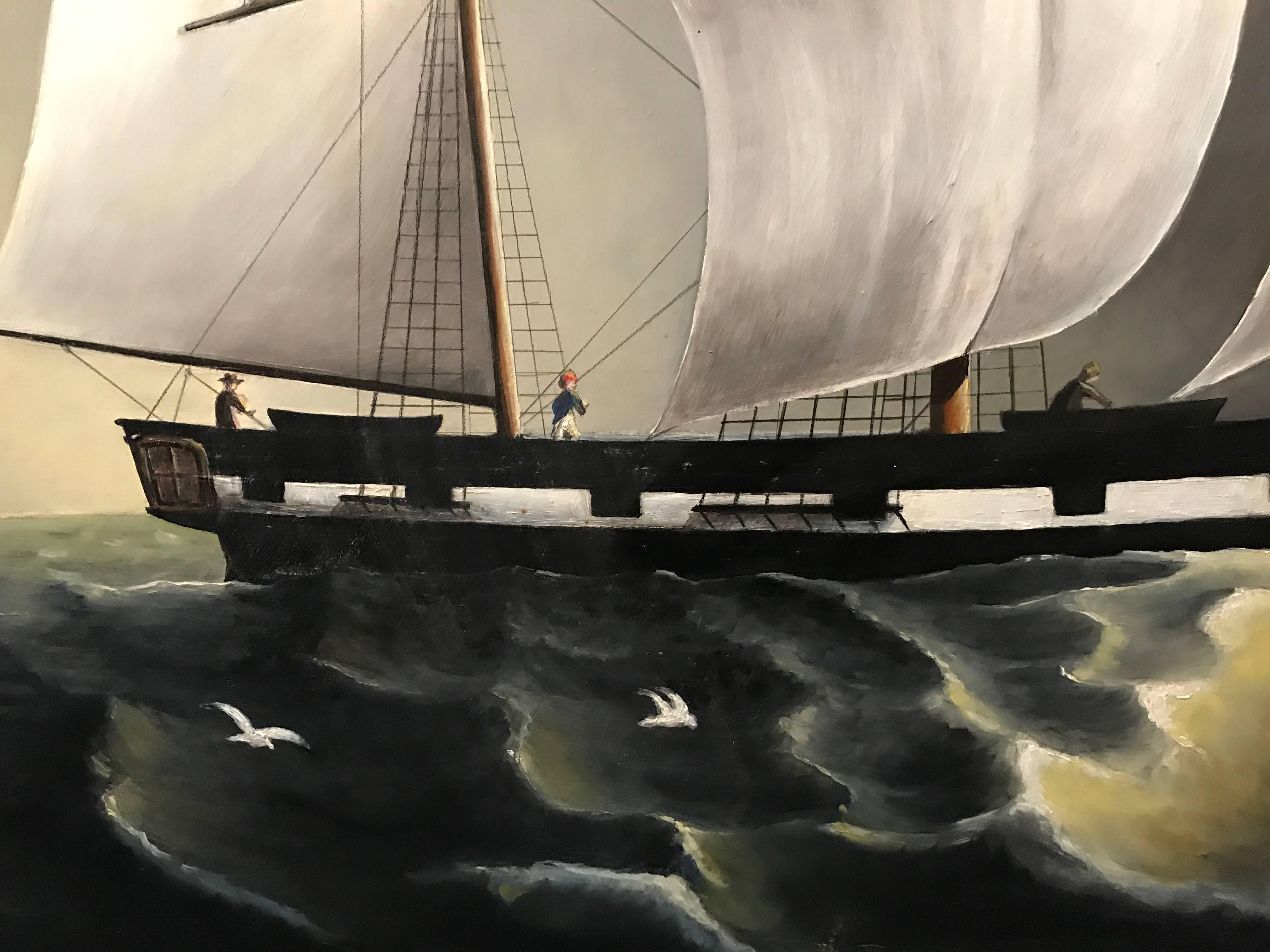 Huge Marine Oil Painting 2