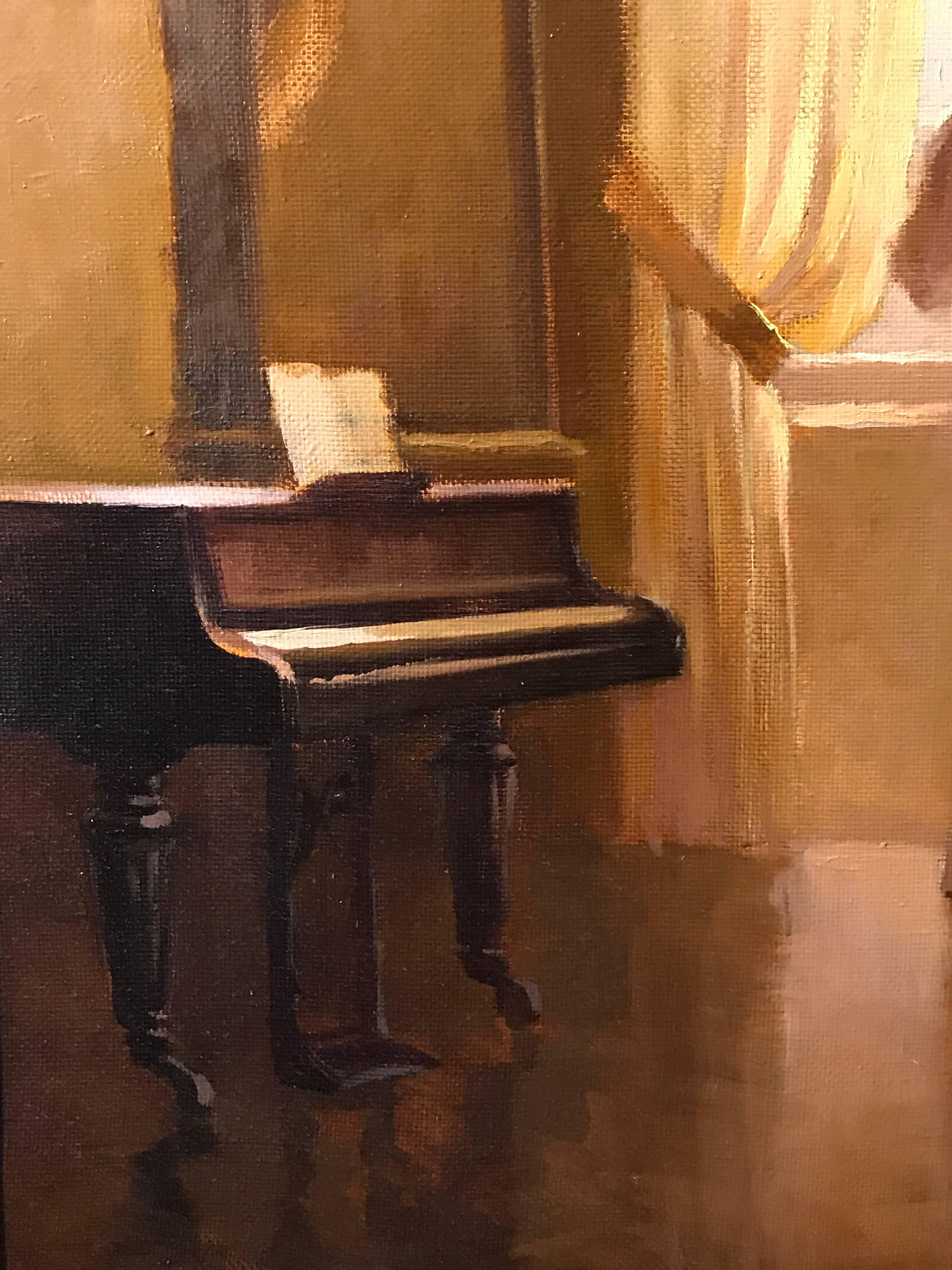 music oil painting