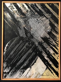 1960's French Abstract Oil Painting