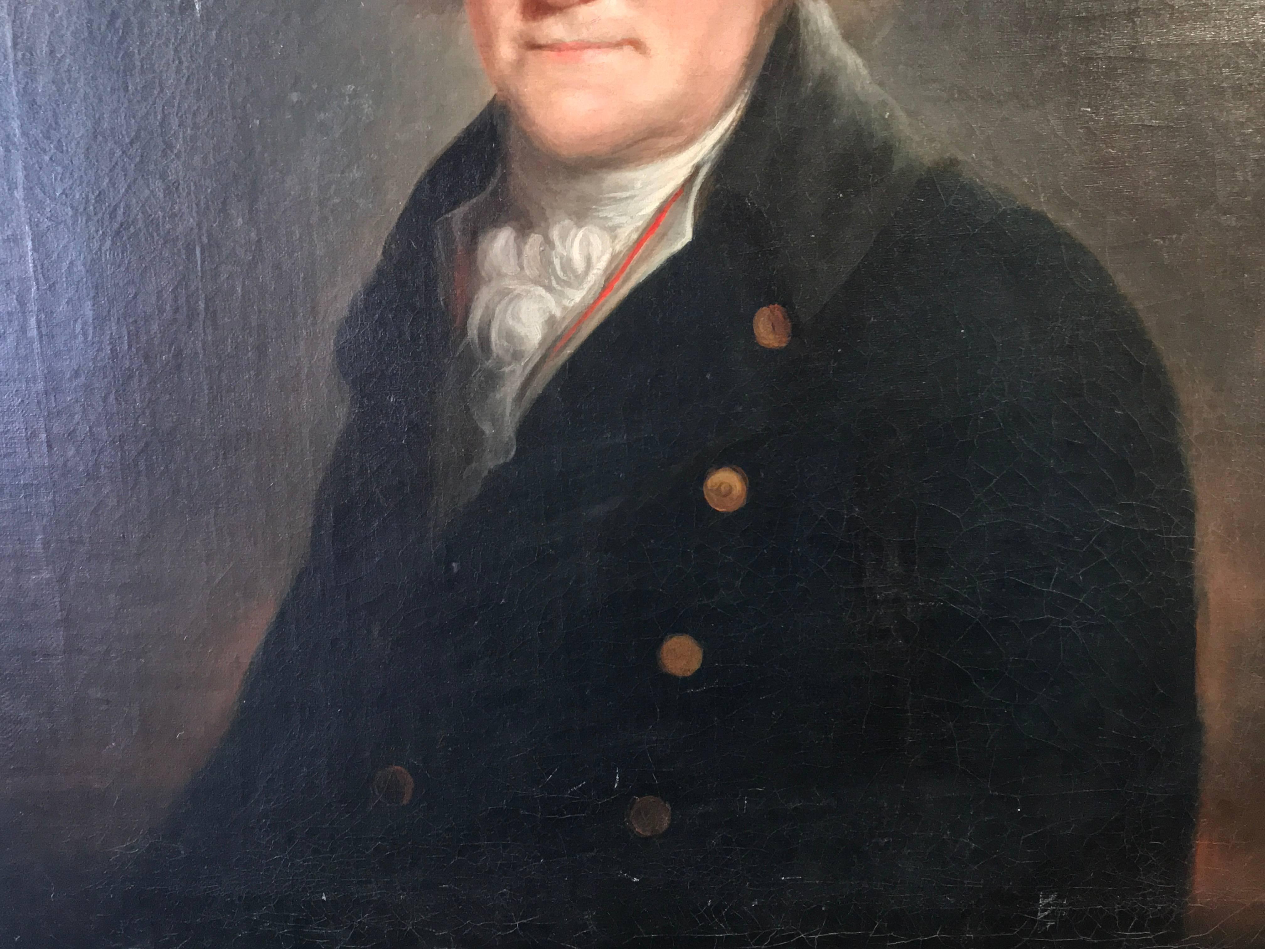 18th Century Portrait believed to be George Washington - Black Figurative Painting by (After) Charles Willson Peale