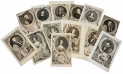 British Aristocrats - Collection of 13 Eighteenth Century Portrait Engravings