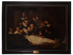 The Anatomy Lesson, Antique Oil Painting