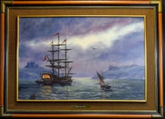 Safe Anchorage Spanish Galleon under Moonlight