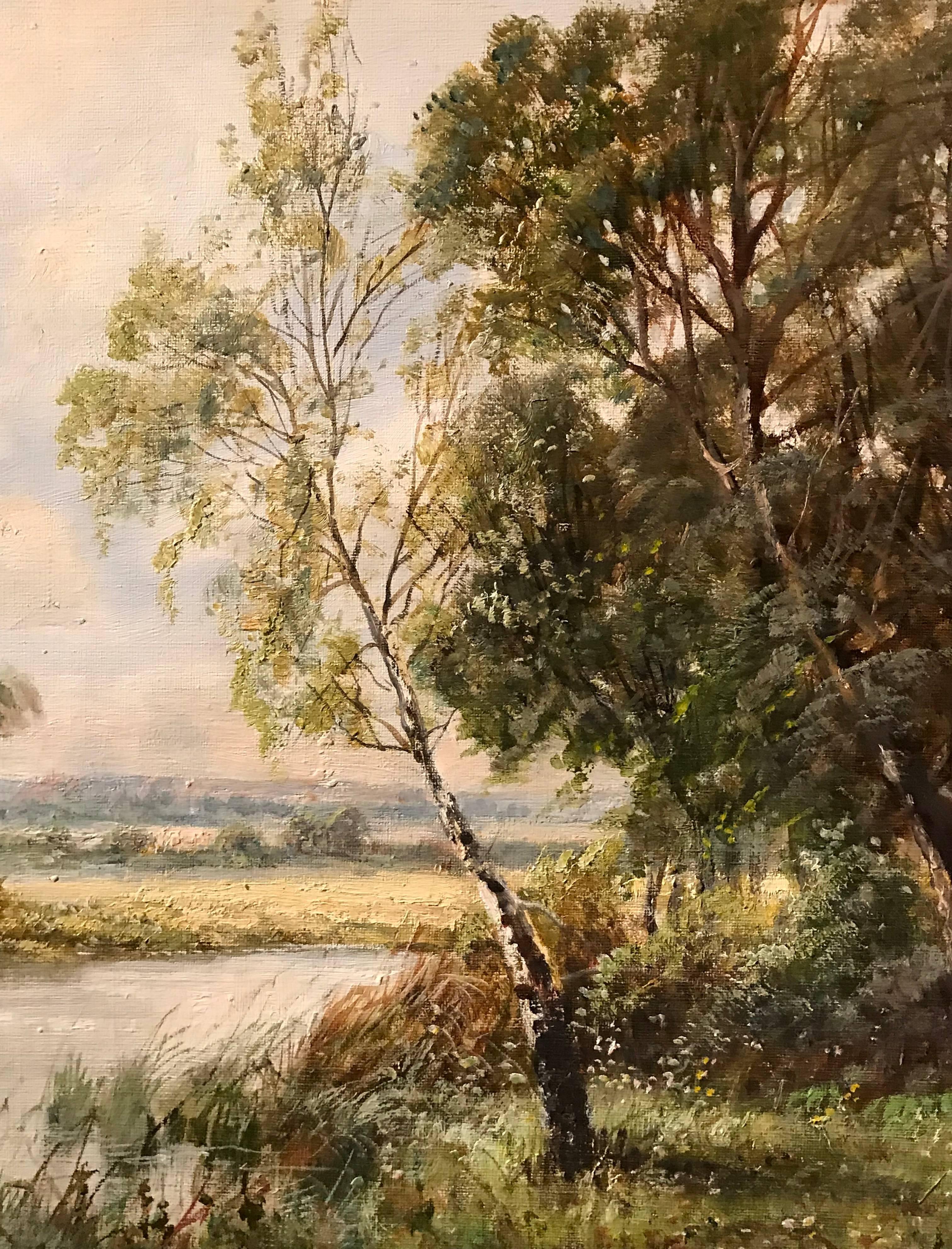 English River Landscape oil painting 2