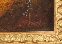 Paire de scènes de chasse anglaises:: peintures à l'huile anciennes sur toile