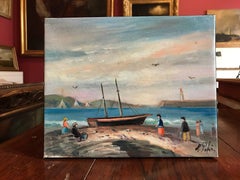 La Barque, Küstenszene mit Figuren