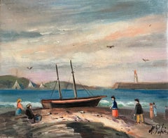 La Barque, Coastal Scene with Figures