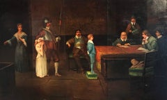 English Civil War Antique Oil Painting