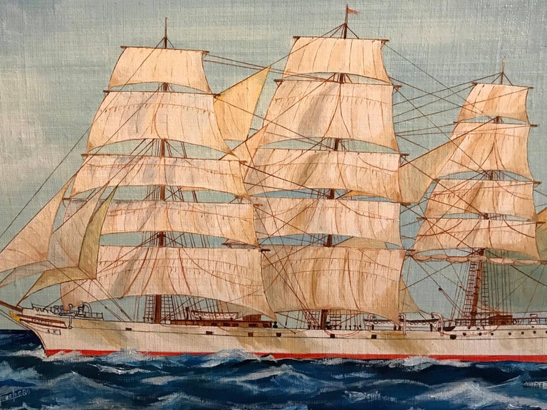 The Garfield, Ship Portrait Maritime Oil Painting 2