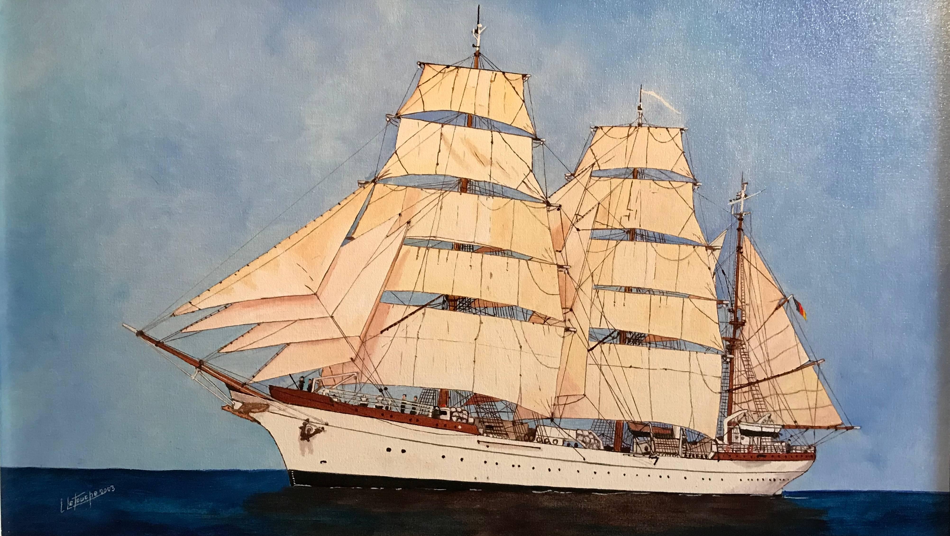 The Gorch Fock II Tall Ship of the German Navy