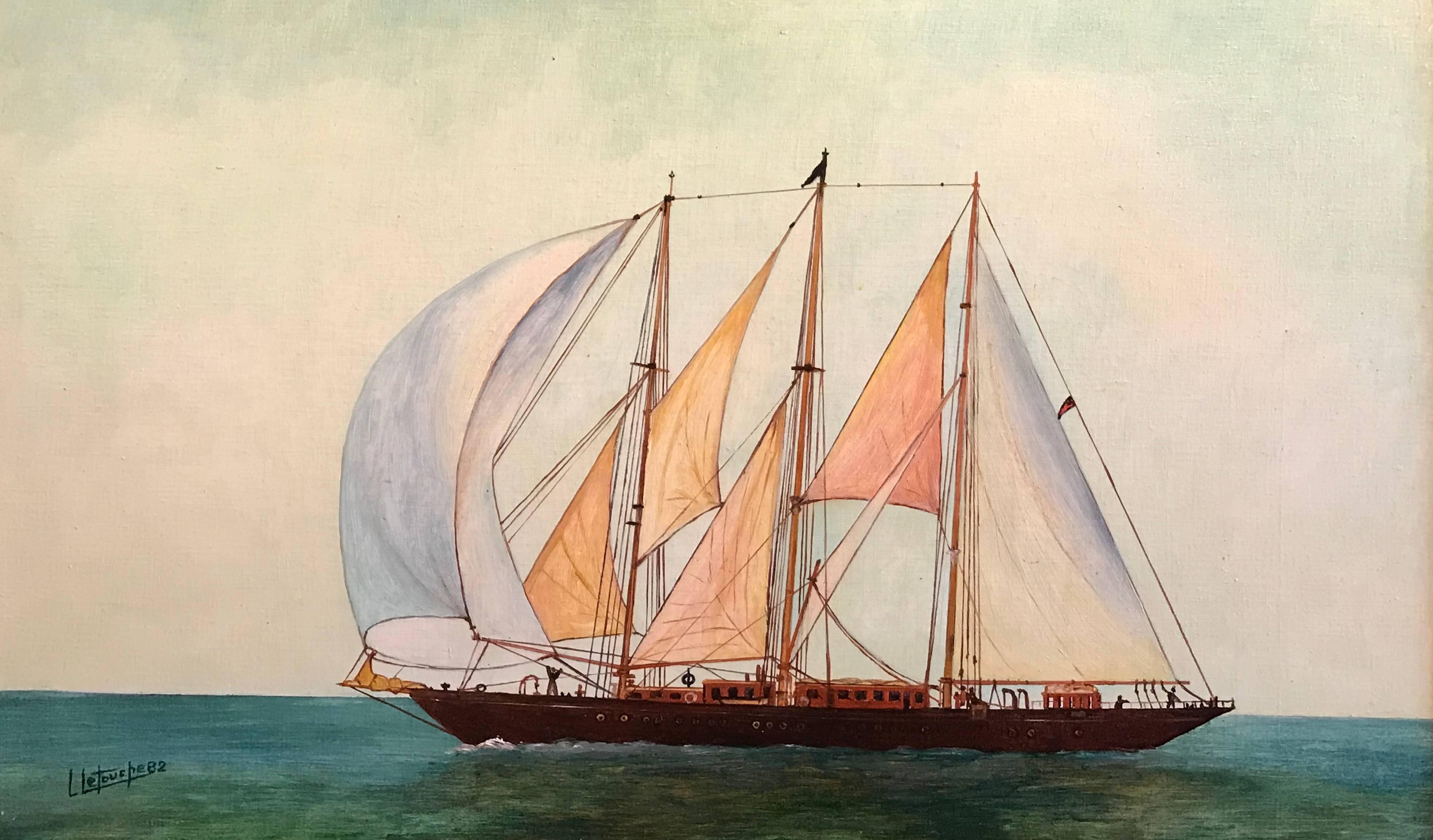 The Creole Yacht 1927, Fine Ship Painting 1