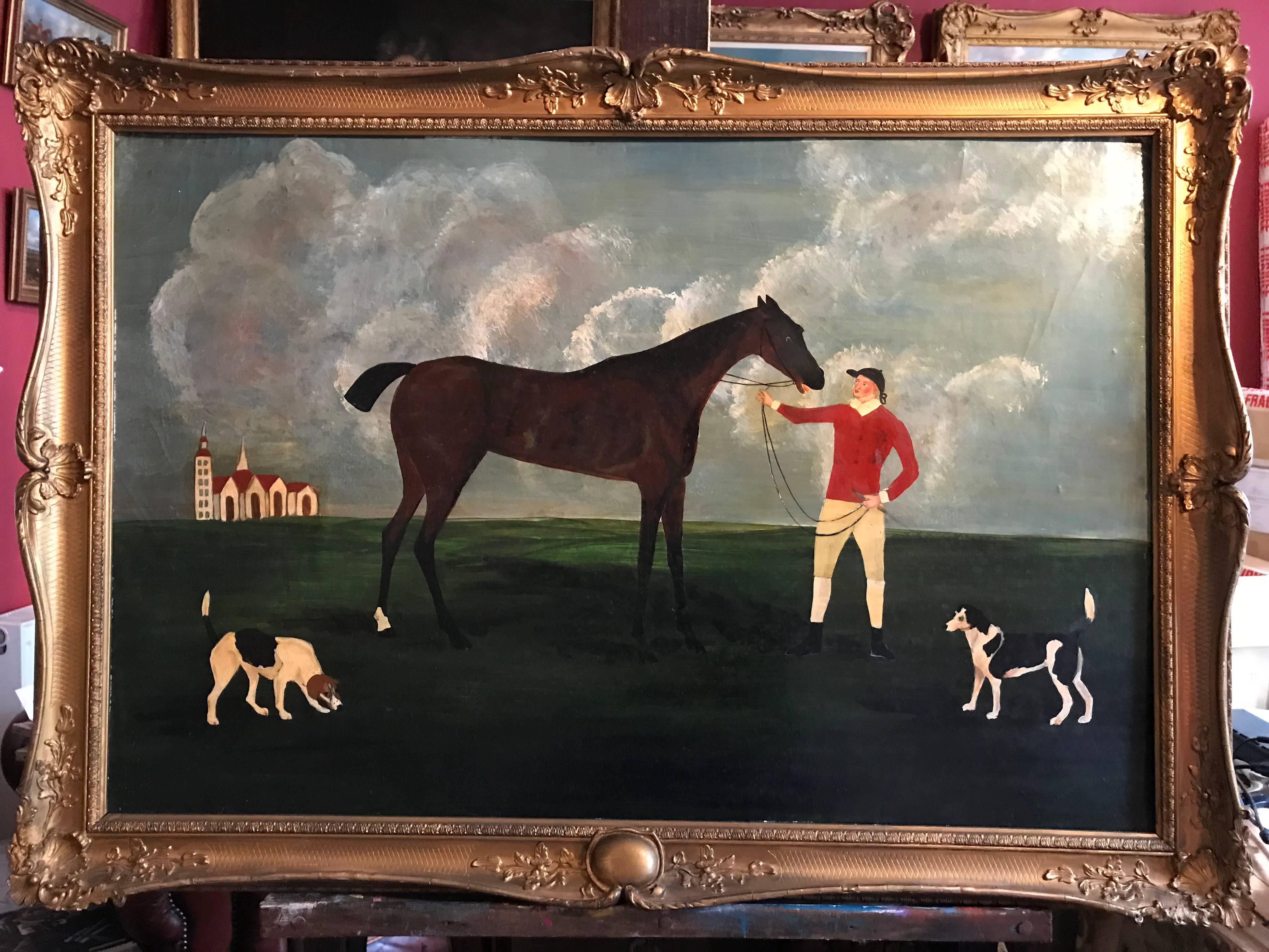 eclipse with a groom painting