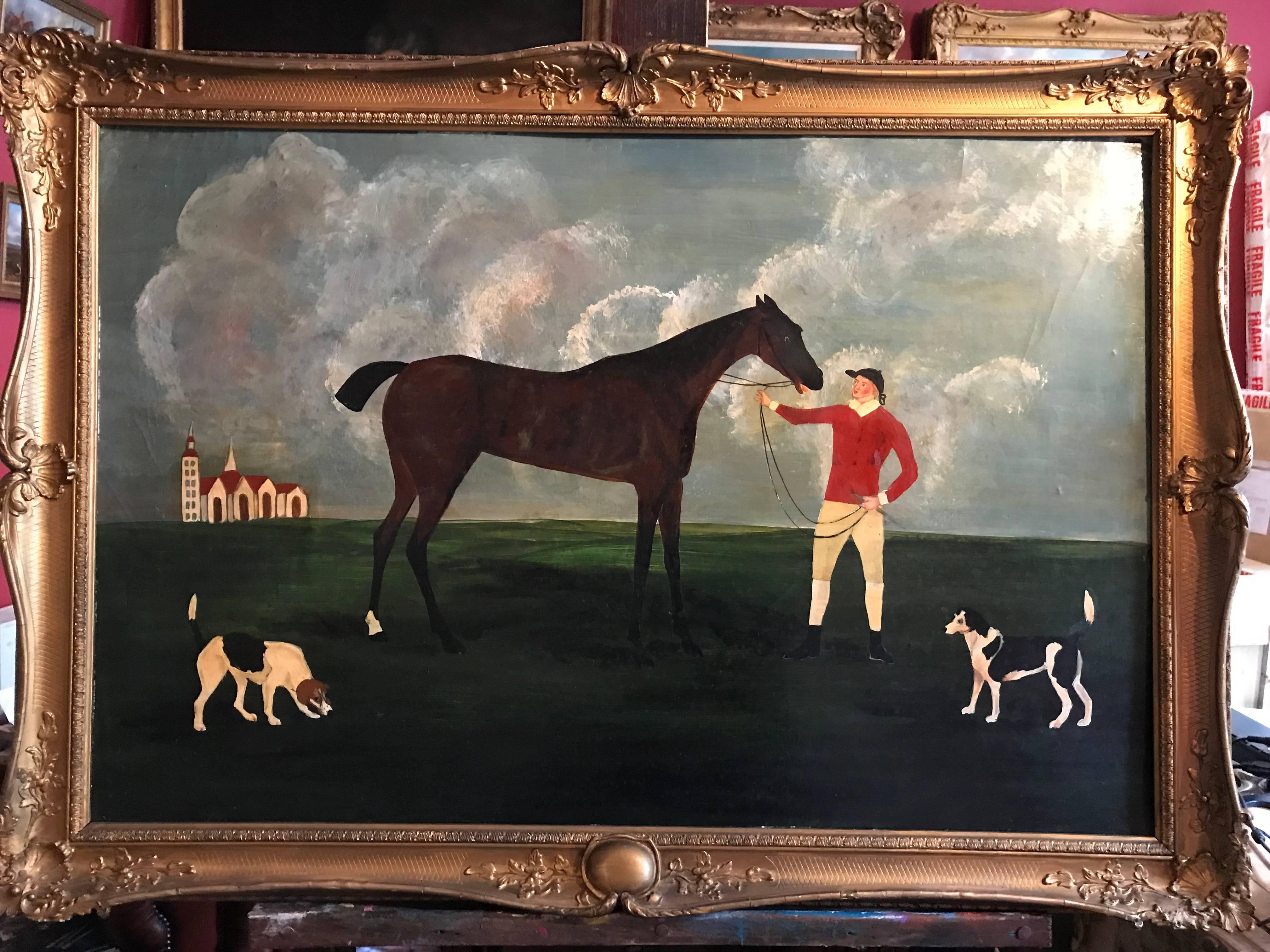 eclipse with a groom painting