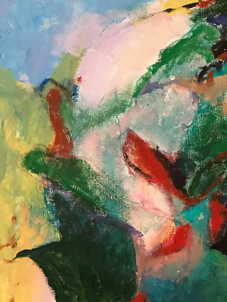 Armand Rottenberg Large French Expressionist Abstract Oil Painting