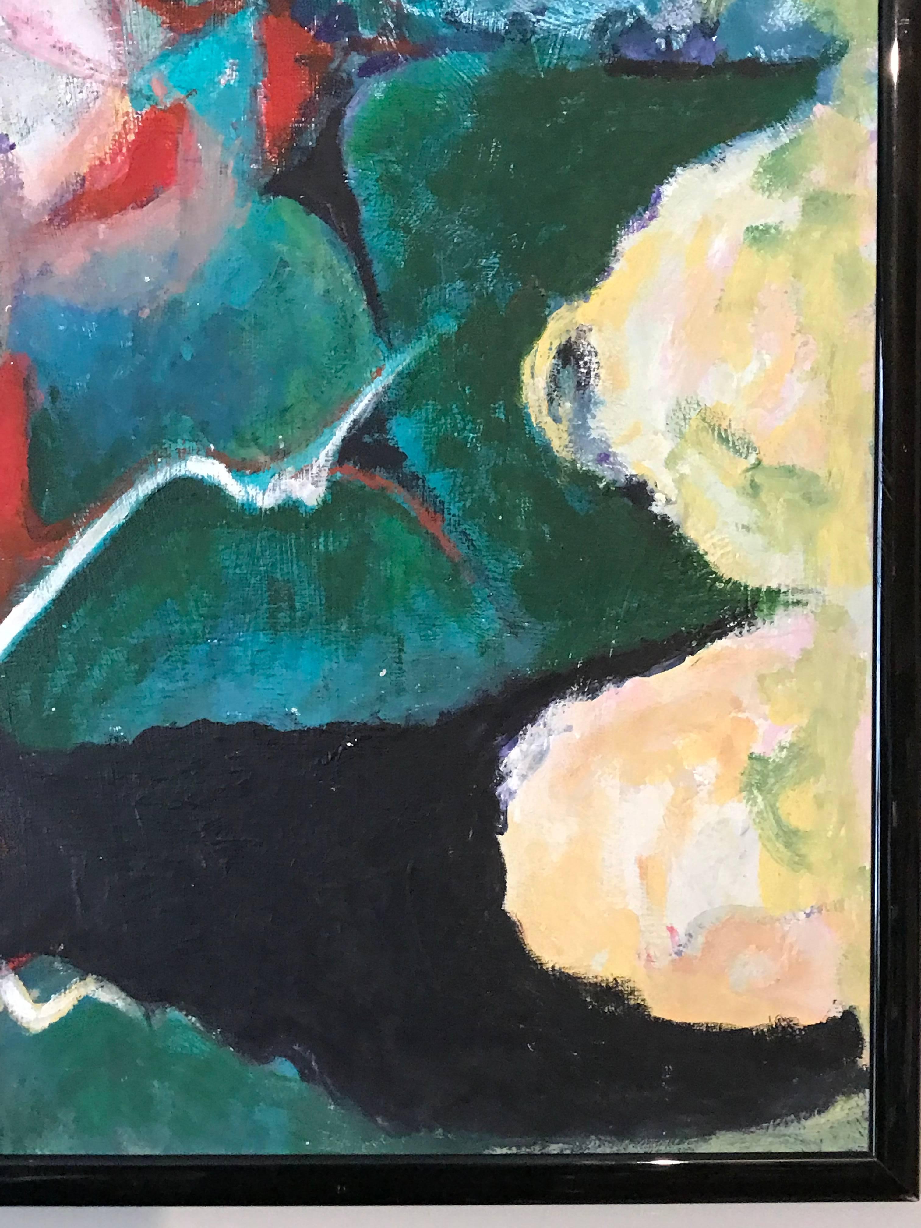 Expressionistische Komposition
von Armand Rottenberg (Französisch 1903-2000)
ölgemälde auf Karton, gerahmt
Provenienz: Nachlass des Künstlers

Gerahmt 37 x 28 Zoll

Beeindruckendes kubistisches Originalgemälde des französischen abstrakten Künstlers