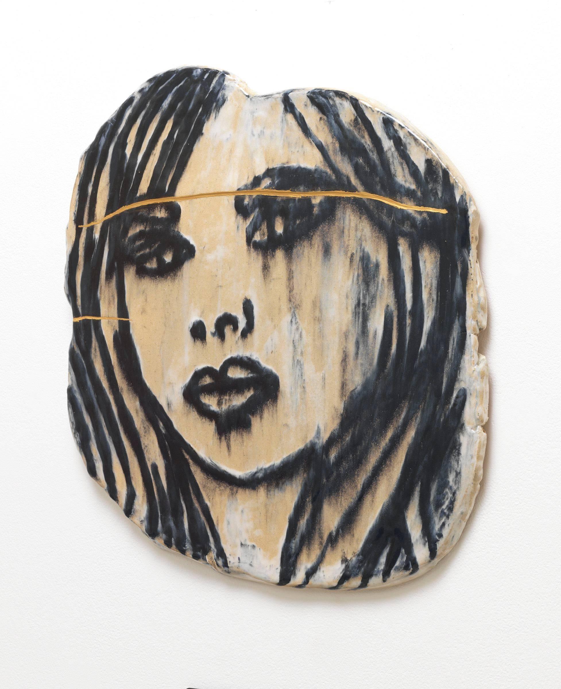 Portrait with Wounds  - Sculpture by Ghada Amer