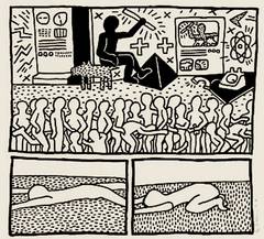 Keith Haring - Blueprint Drawing #15 Blueprint Drawing #15