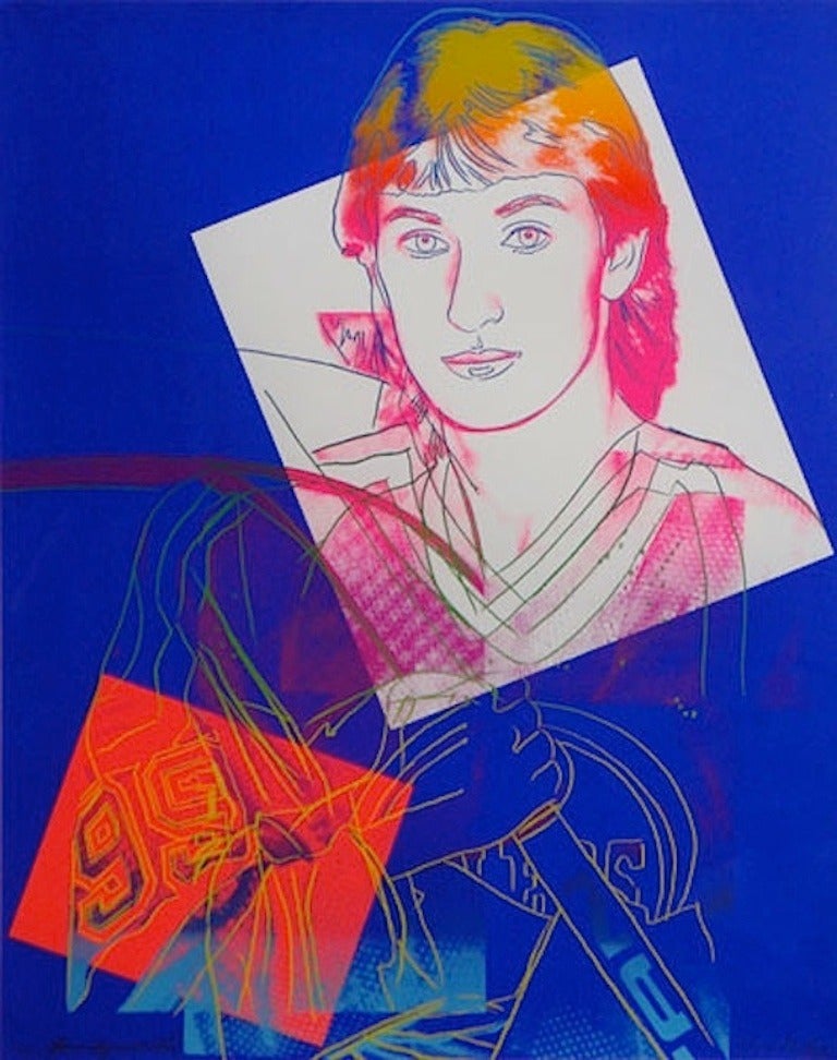 Wayne Gretzky #99 - Print by Andy Warhol