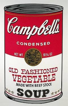 Vintage Old Fashioned Vegetable, from Campbell's Soup II FS II.54