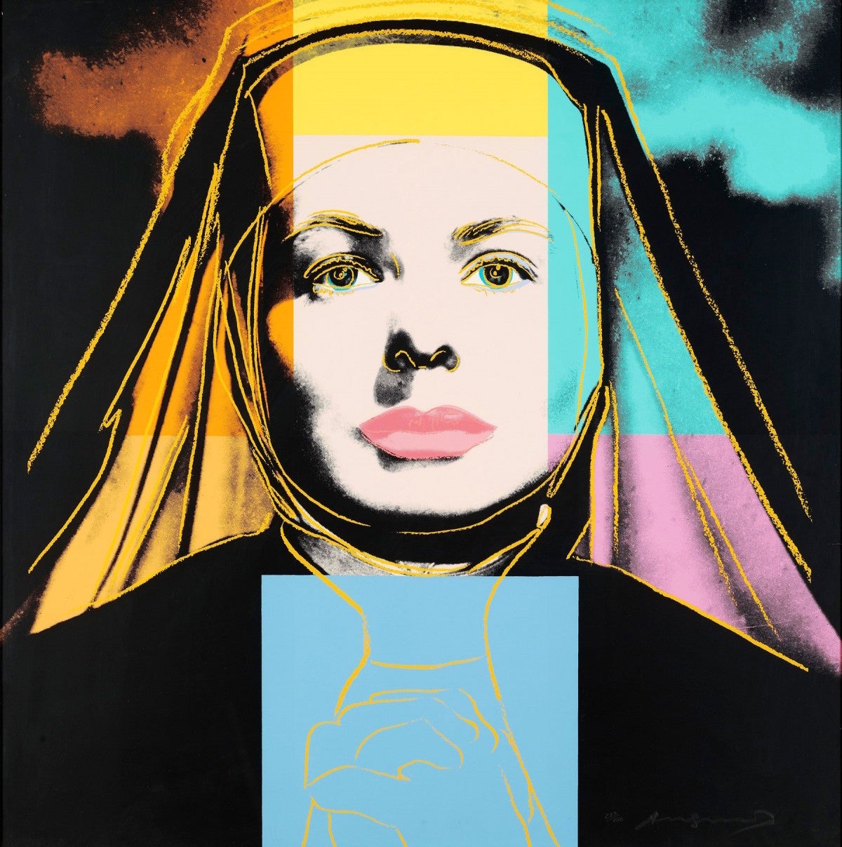 The Nun, Ingrid Bergman FS II.314 - Print by Andy Warhol