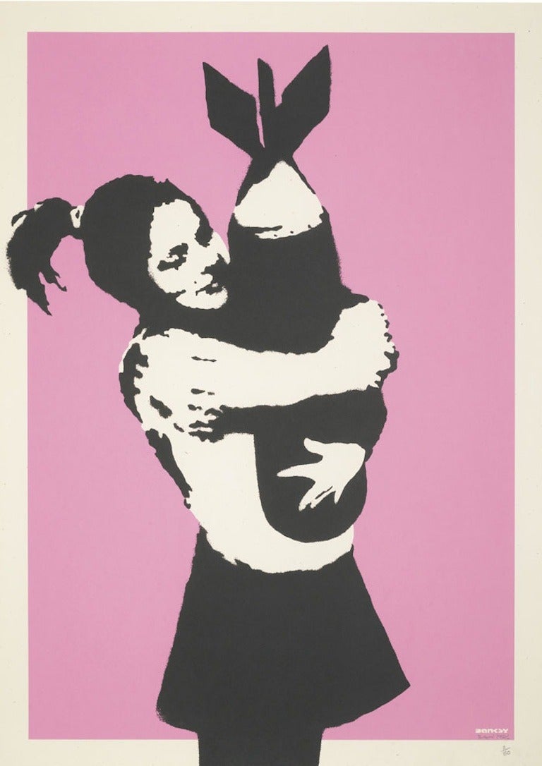 Bomb Hugger - Print by Banksy