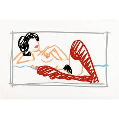 Fast Sketch Red Stocking Nude