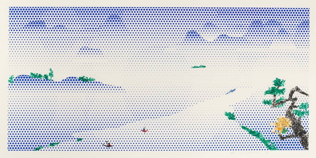 Landscape with Boats - Print by Roy Lichtenstein