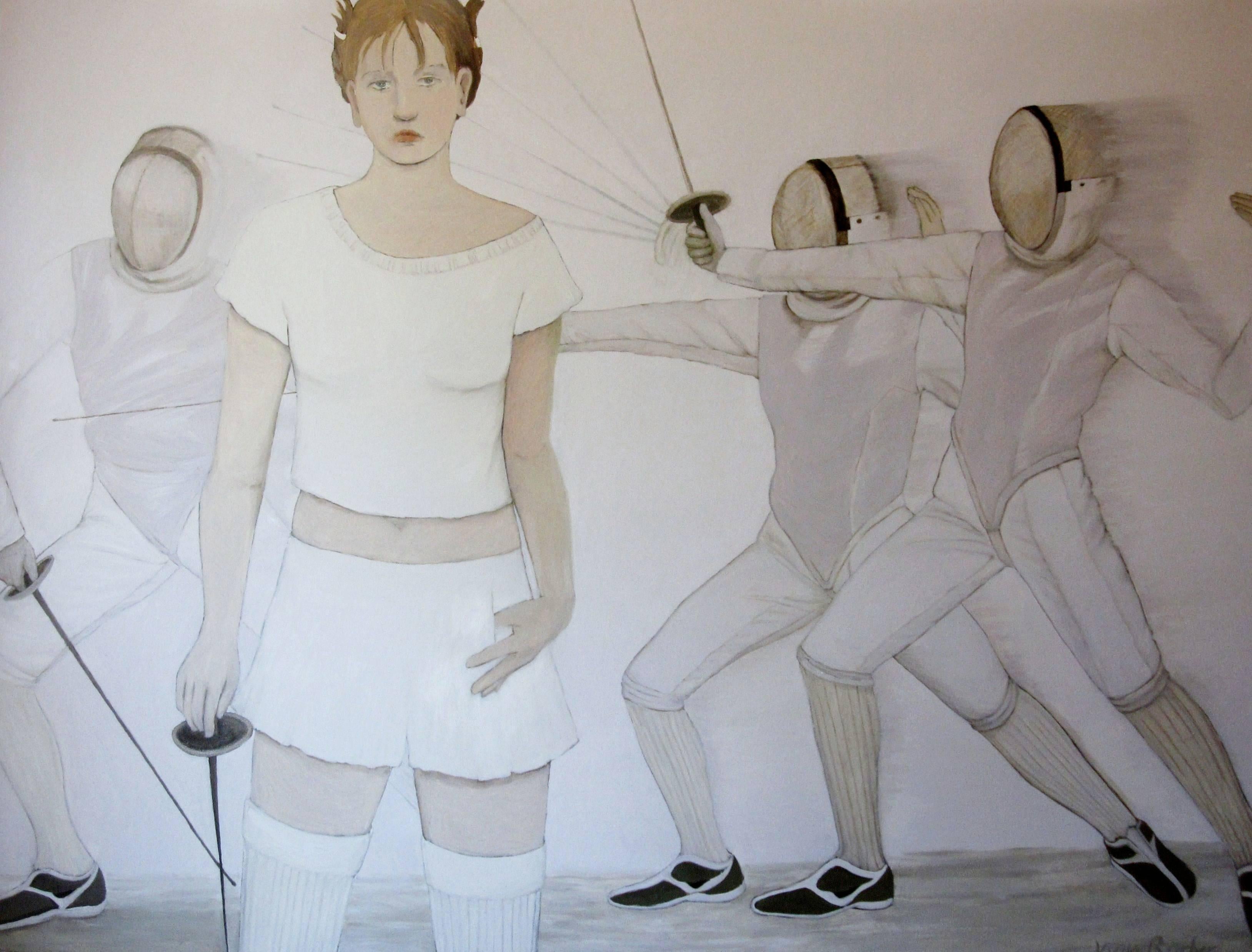 Joan Barber Figurative Painting - Indulgence