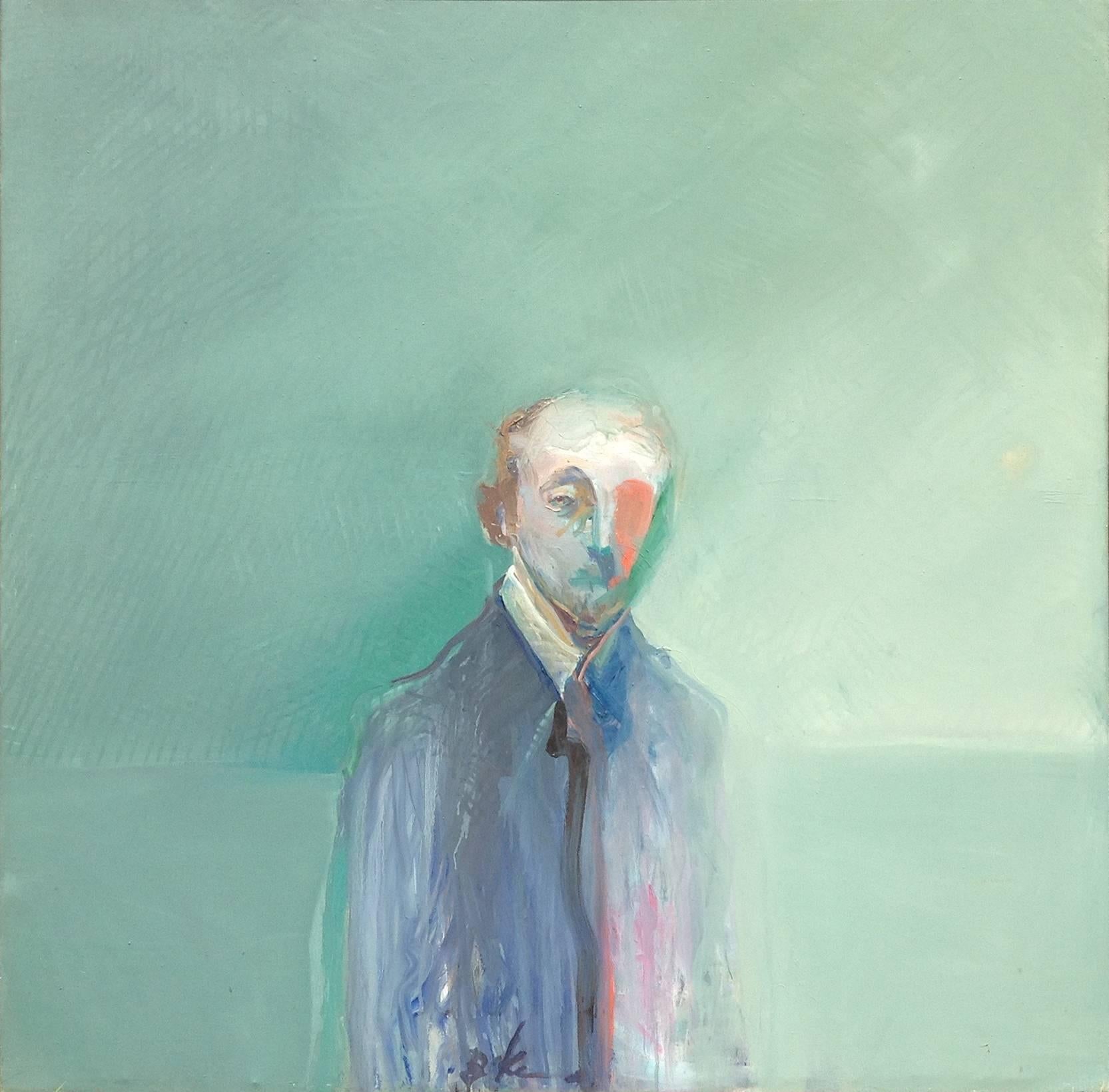 Joby Baker Figurative Painting - Confused Man