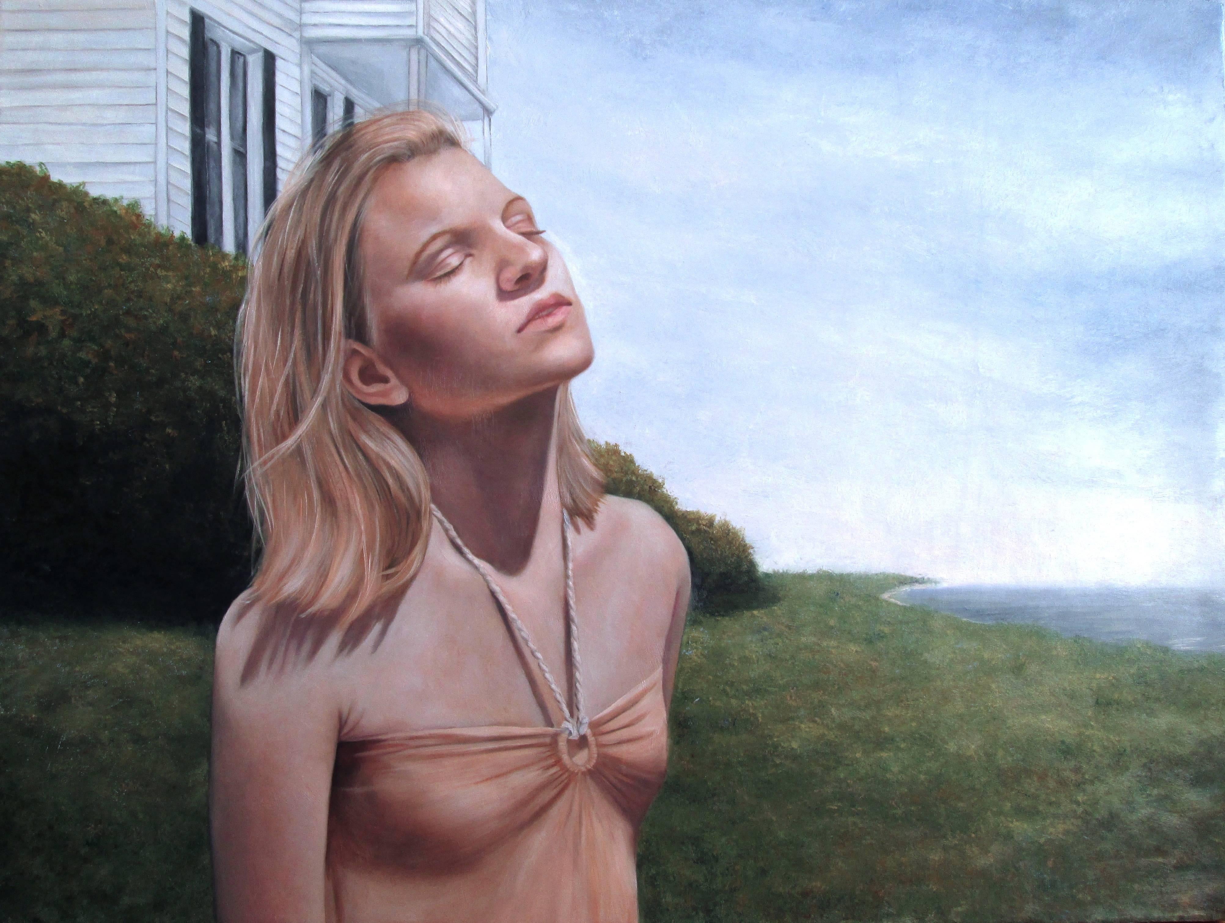 Kris Galli Portrait Painting - Outside the House