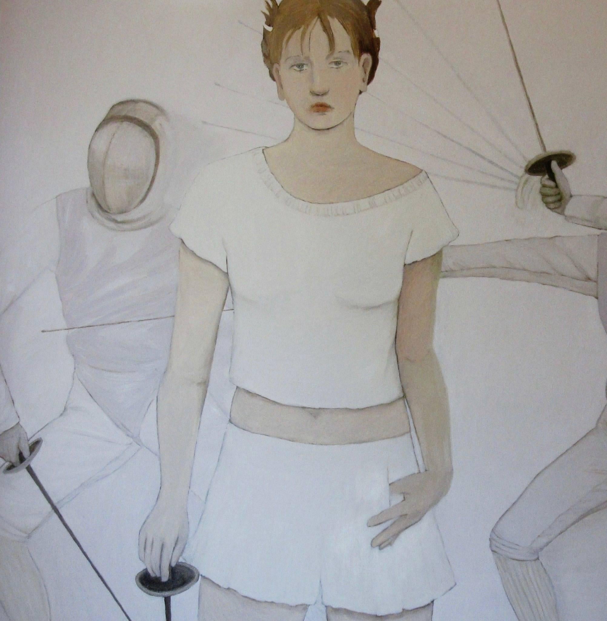 Indulgence - Contemporary Painting by Joan Barber