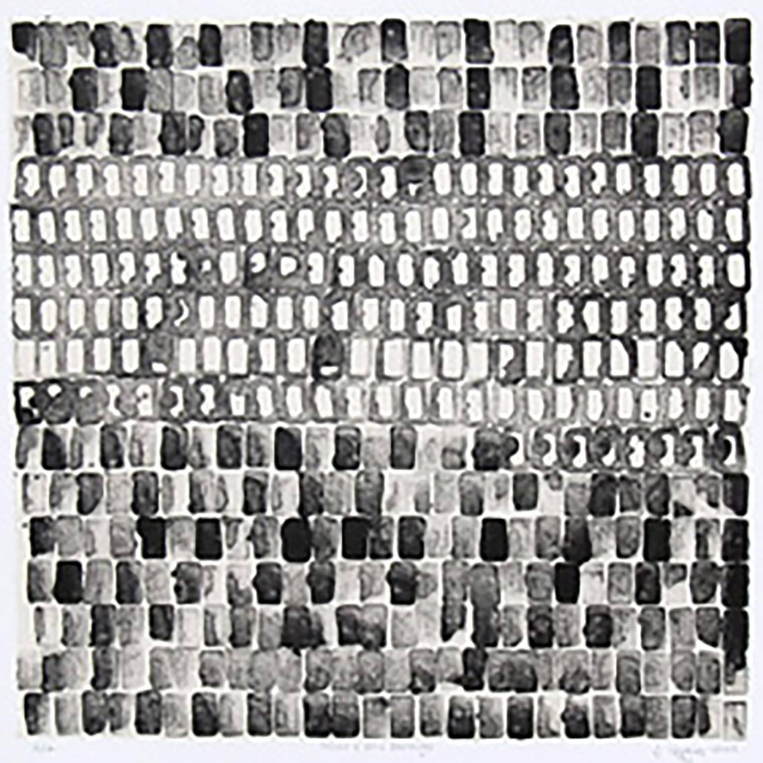 Jonathan Higgins Abstract Print - Hollow & Solid Rectangles
