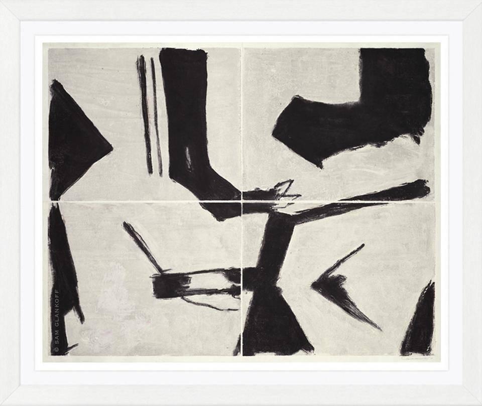 The Sam Glankoff SGW Collection Editions Abstract Print - Sam Glankoff (After), SGW-PP 4003, Framed Museum Quality Abstract Modern Print