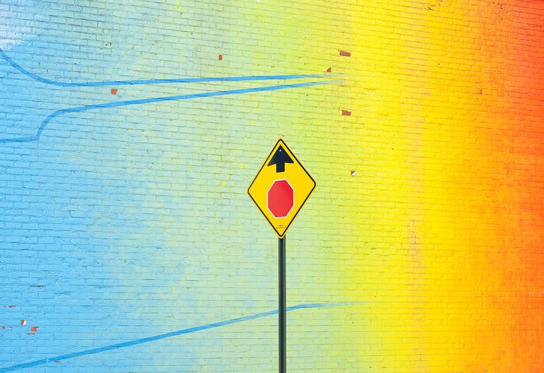 Natasha Lavdovsky Color Photograph - Prepare to Stop - Color Landscape Photograph - Limited Edition - Abstract Modern
