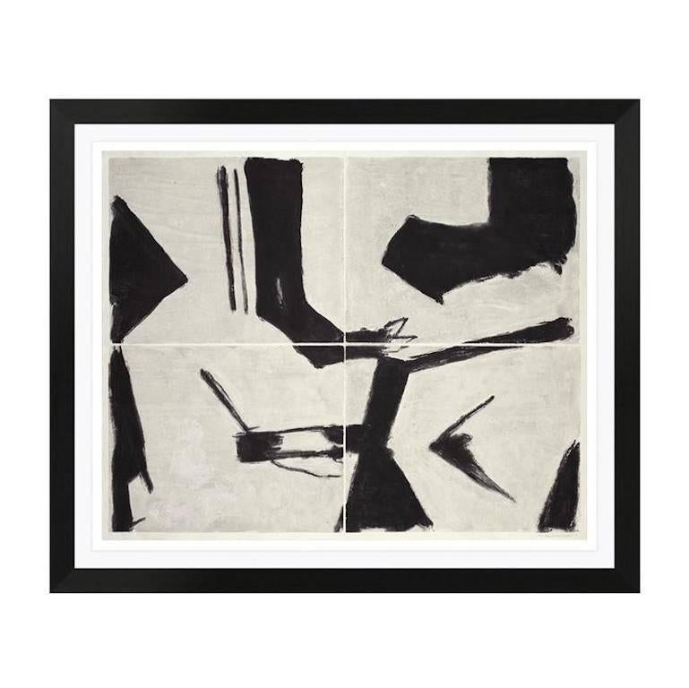 Sam Glankoff (After), SGW-PP 4003, Framed Museum Quality Abstract Modern Print - Gray Abstract Print by The Sam Glankoff SGW Collection Editions