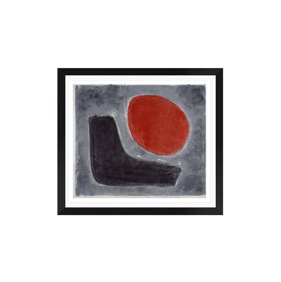 Sam Glankoff (After), SGW-PP 1029, Framed Museum Quality Abstract Modern Print - Gray Abstract Print by The Sam Glankoff SGW Collection Editions