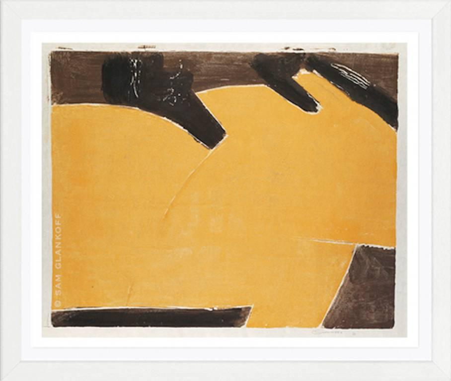 The Sam Glankoff SGW Collection Editions Abstract Print - Sam Glankoff (After), SGW-PP 1032, Framed Museum Quality Abstract Modern Print