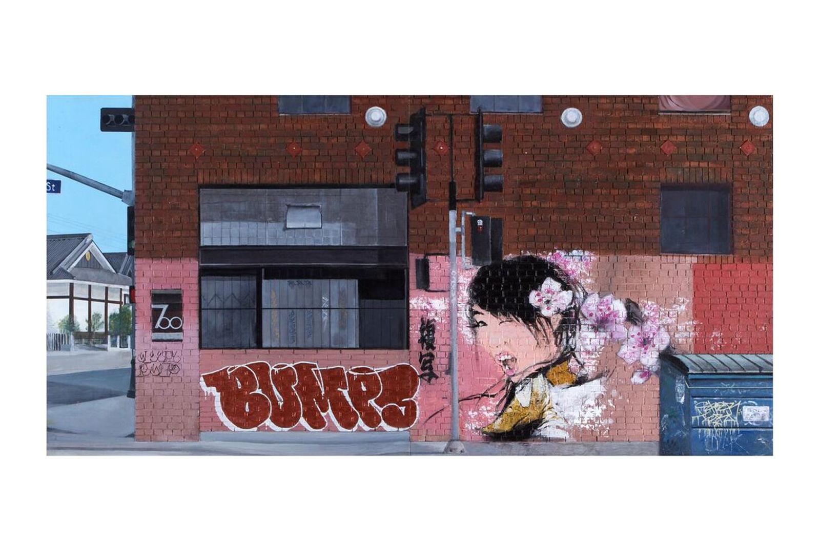 Karlos Marquez Landscape Painting - 700 - Original Urban Painting - Graffiti Inspired 